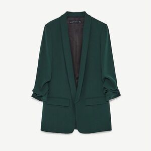 Elegant Zara Woman Green Blazer